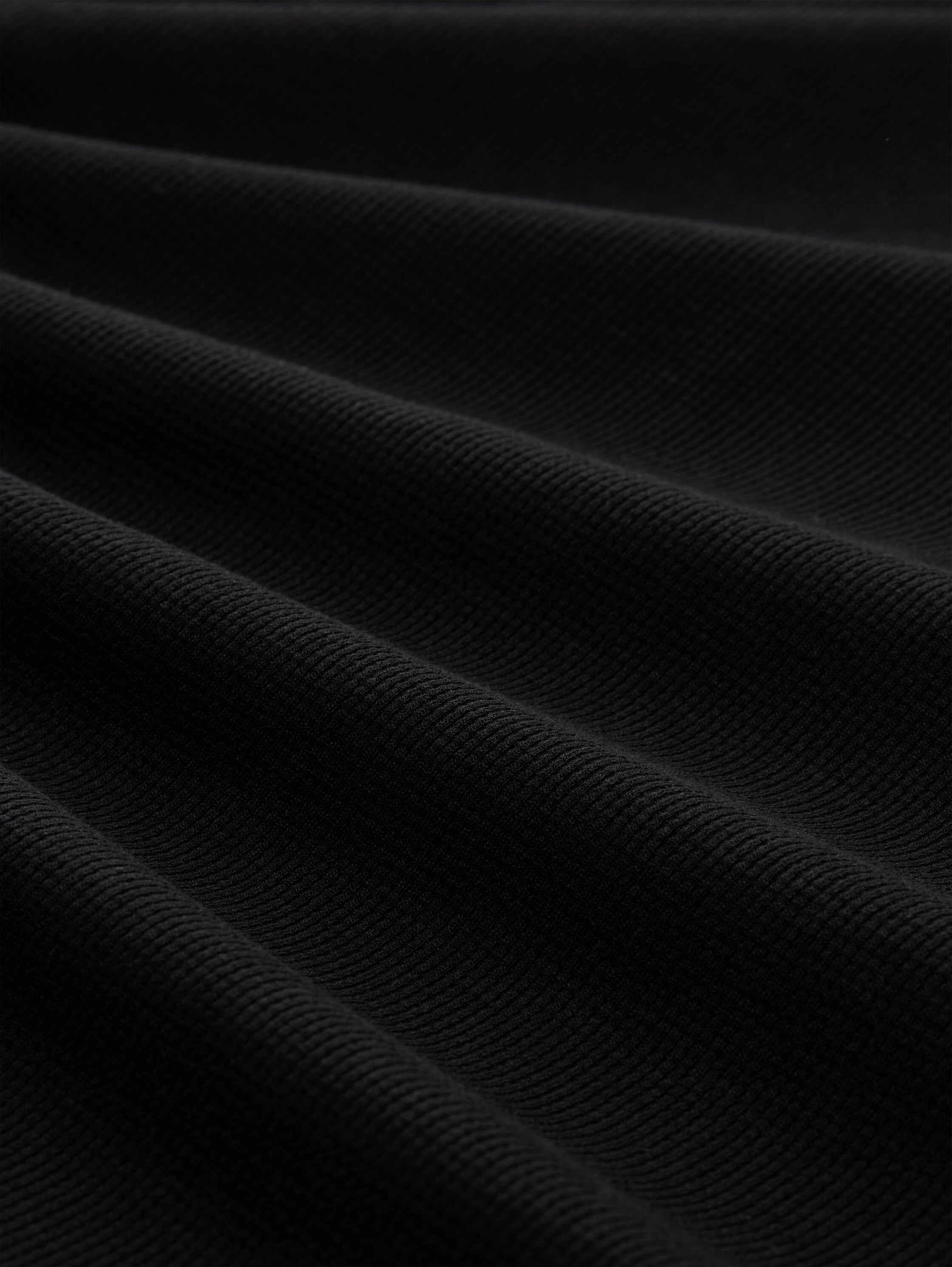 Langarmshirt mit Waffelstruktur - black - 