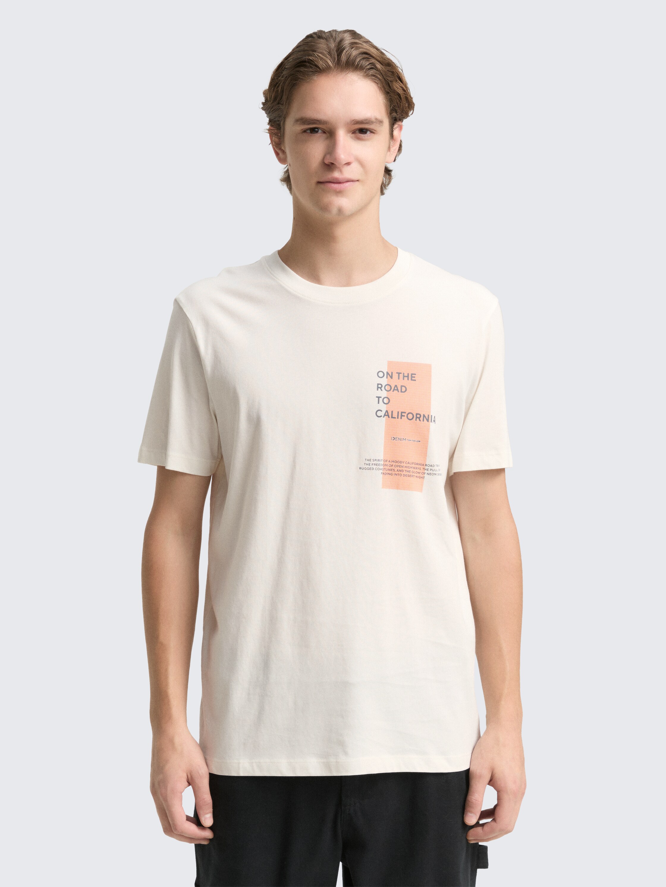 T-Shirt mit Print - wool_white - 