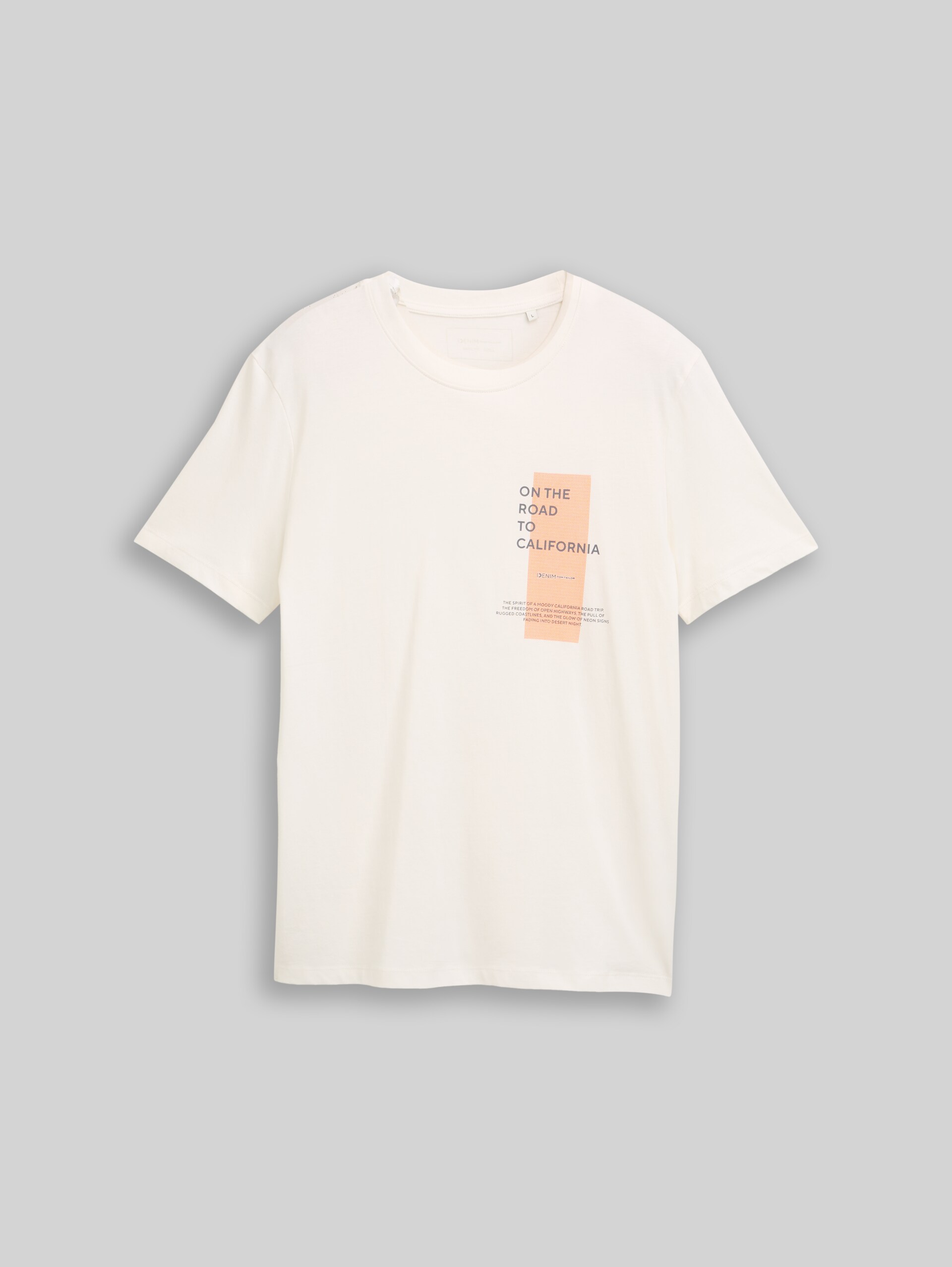 T-shirt with print - Wool White - Front product view