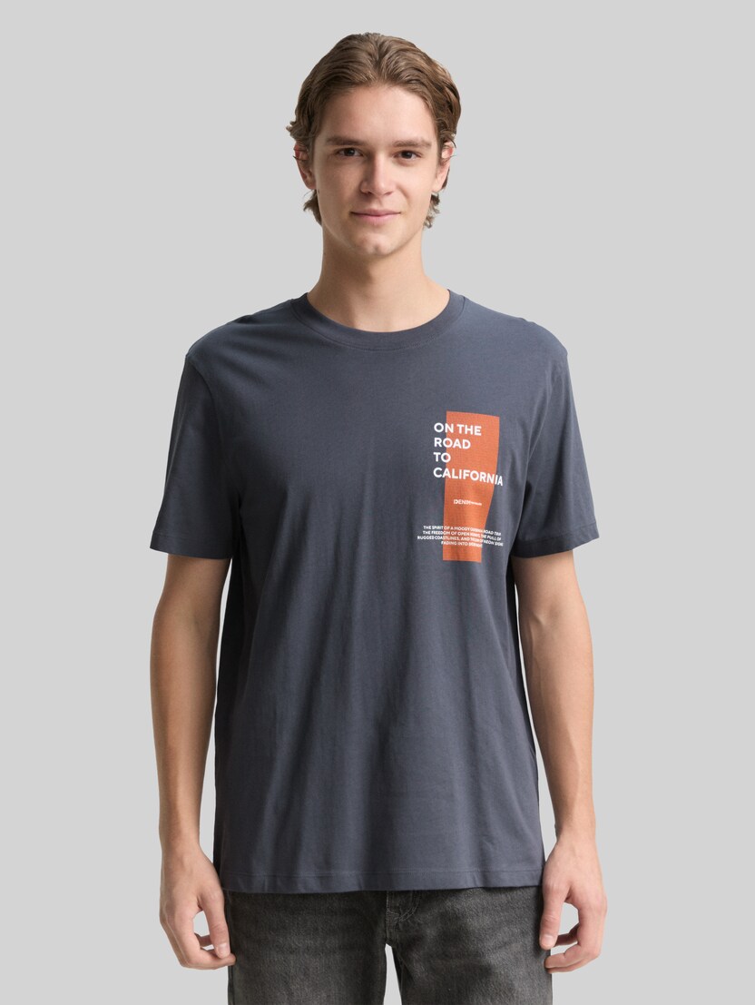 T-Shirt mit Print von Denim Male, urban medium grey