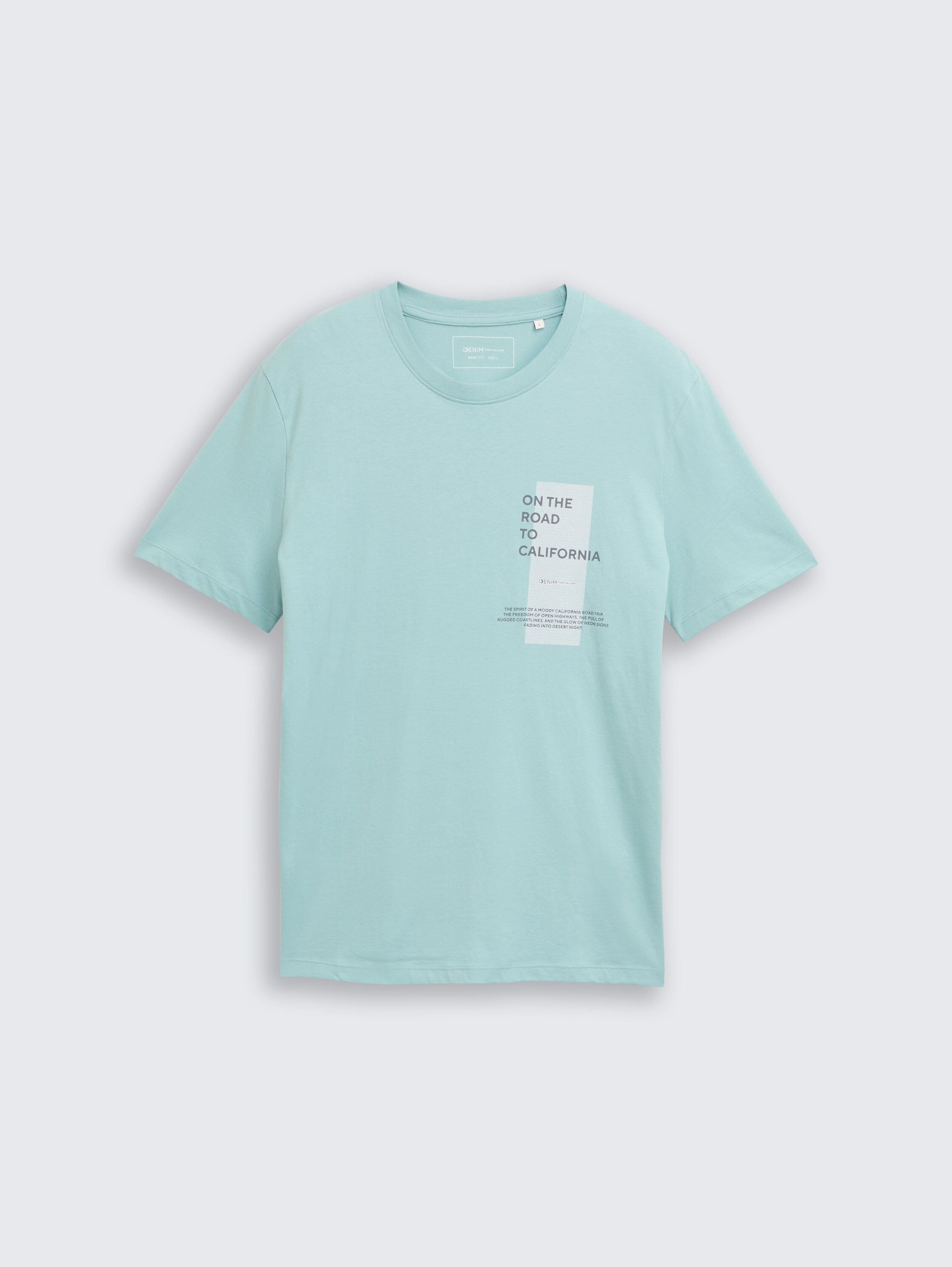 T-Shirt mit Print - dusty_horizon_mint - 