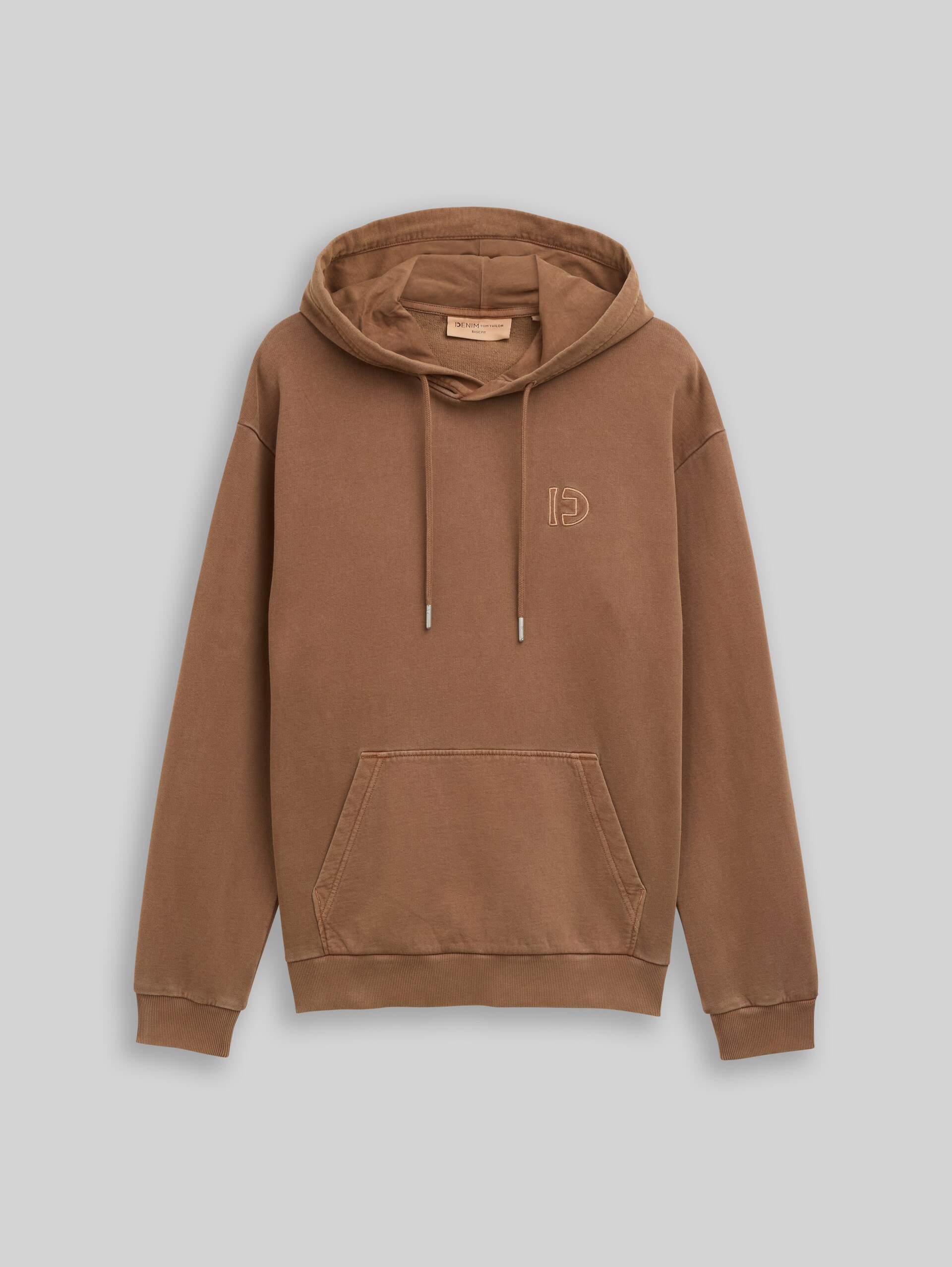 Overdyed hoodie sweatshirt - Golden Clay - Front product view