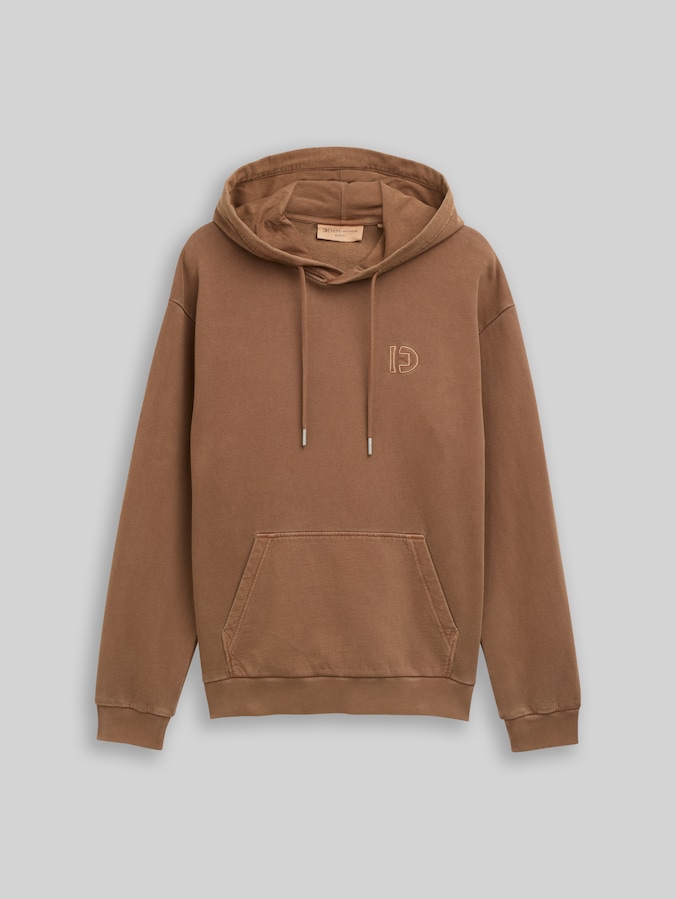 Overdyed Hoodie Sweatshirt von Denim Male, Golden Clay