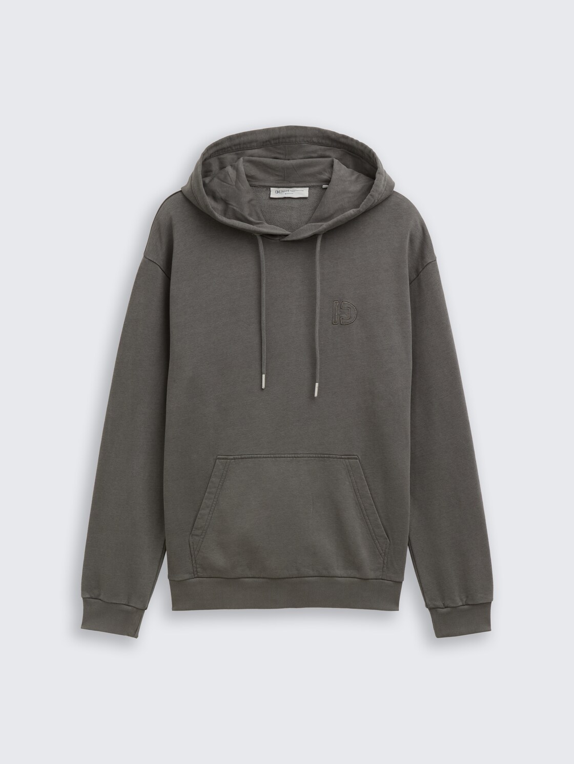 Overdyed Hoodie Sweatshirt - Black - Vorder-Produkt-Ansicht