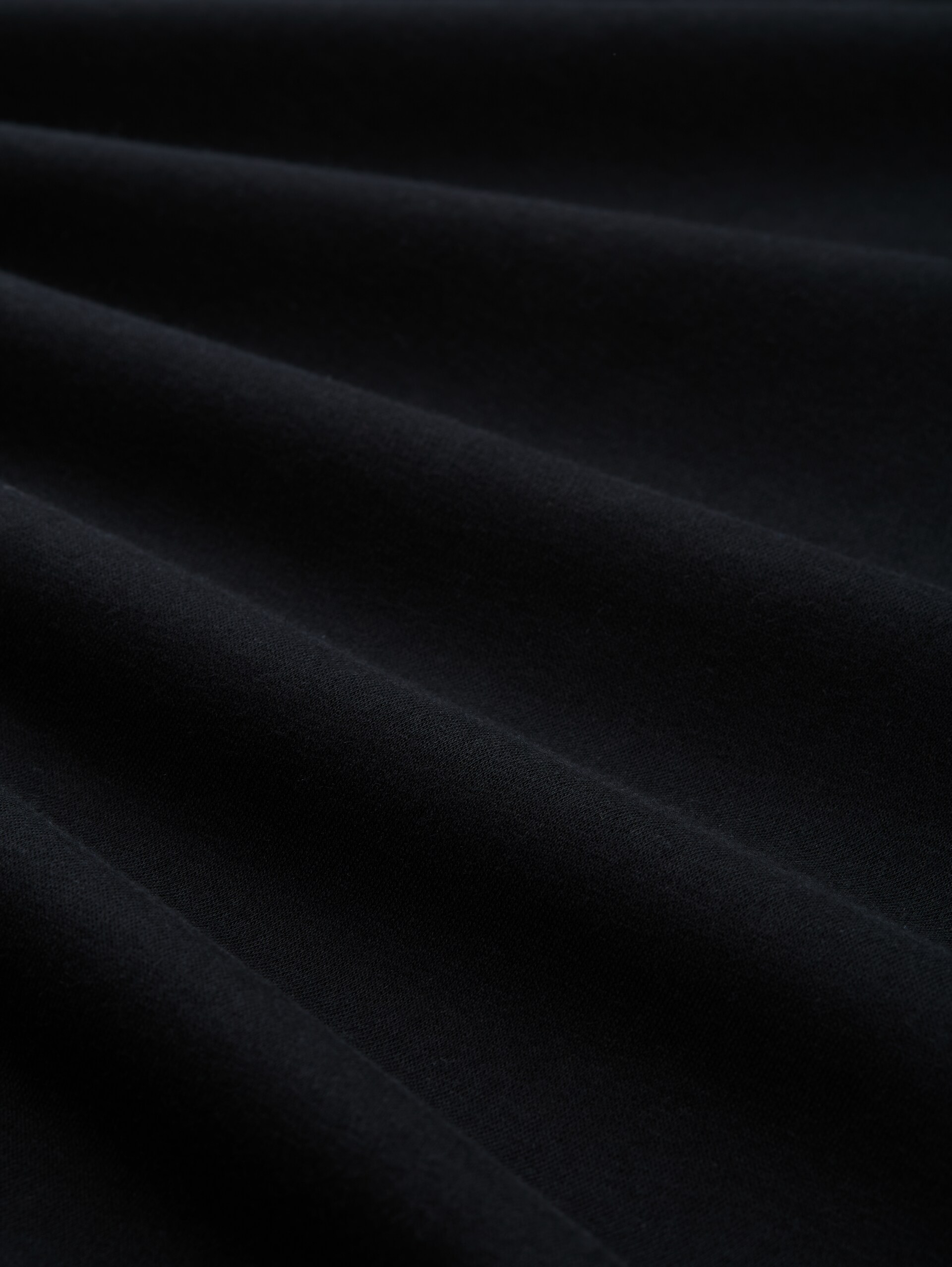Relaxed Sweatshirt mit Print - Black - Material-Ansicht