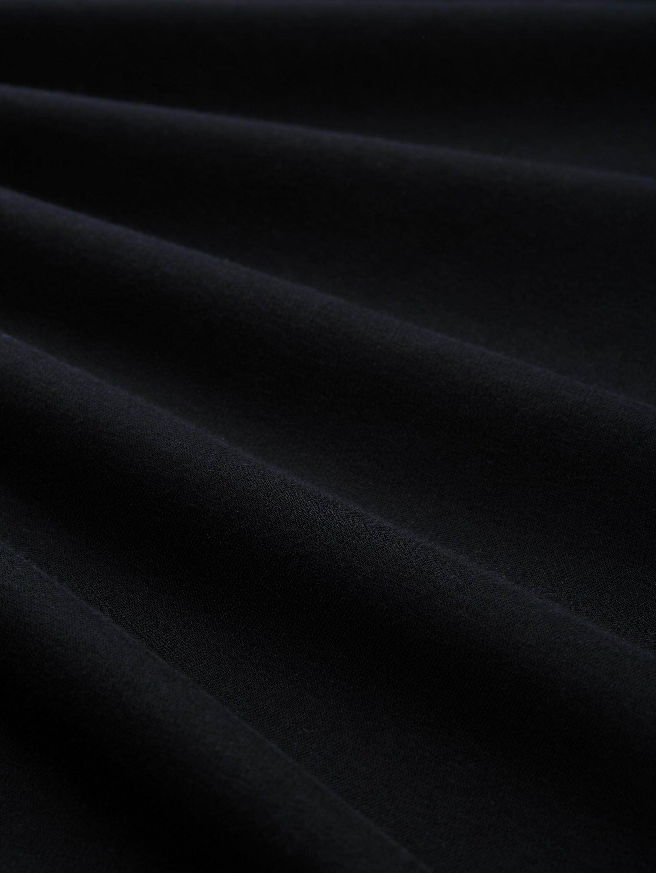 Relaxed Sweatshirt mit Print - Black - Material-Ansicht