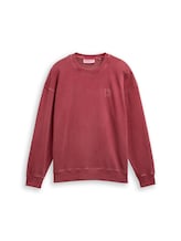 Niet geselecteerd, Relaxed overgeverfd sweatshirt door , rood