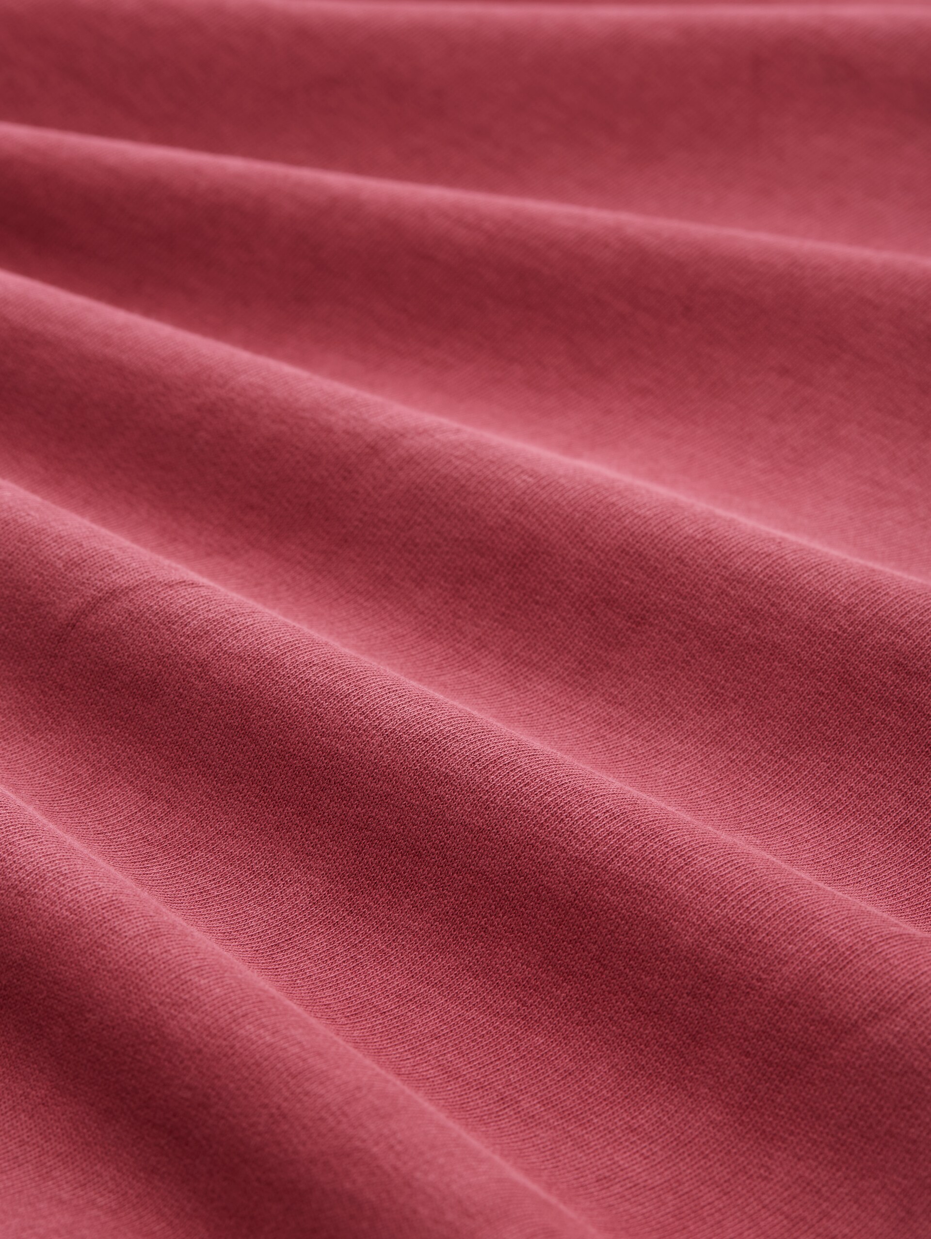 Relaxed Overdyed Sweatshirt - burnt russet - Material-Ansicht