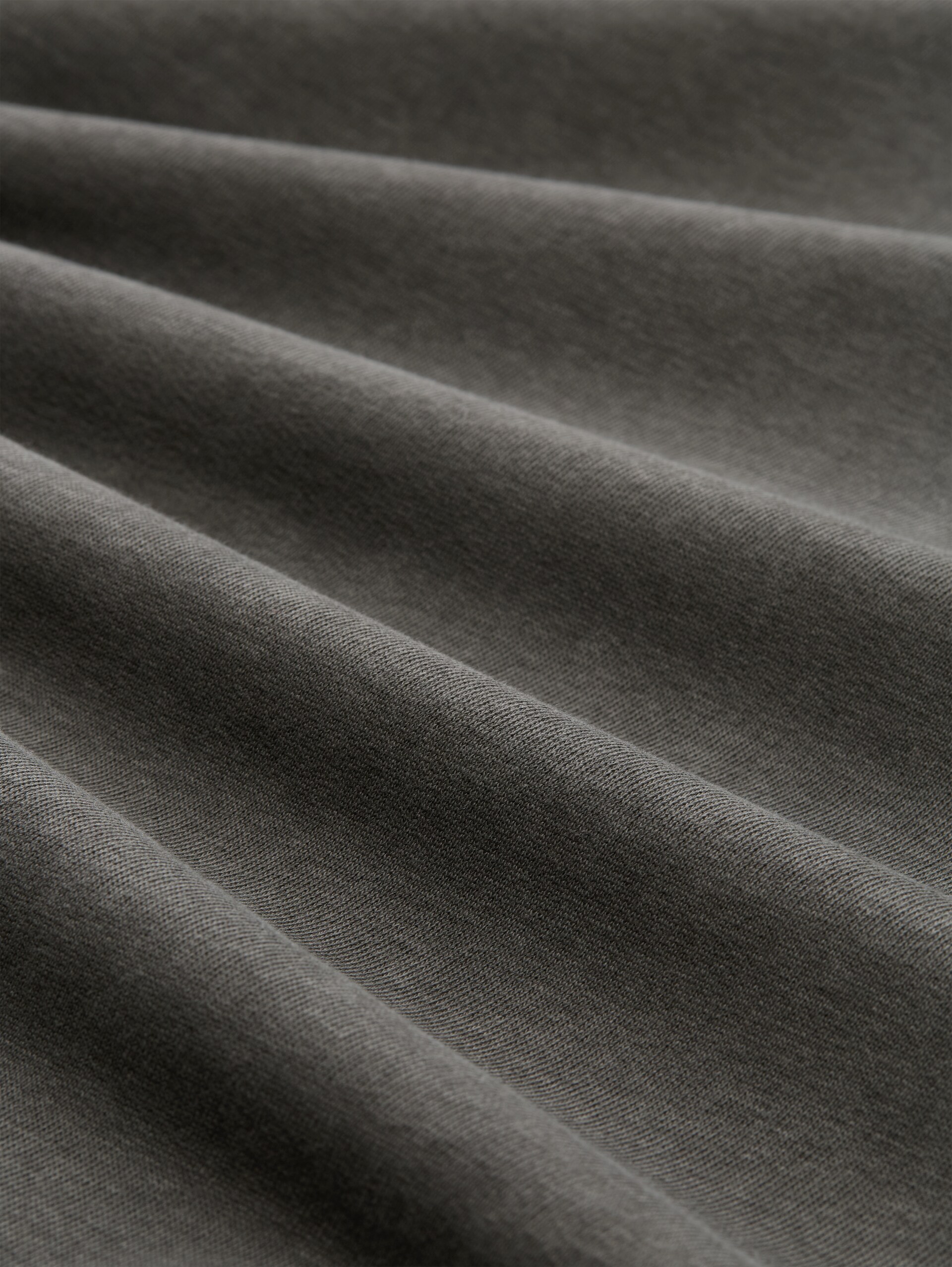Relaxed Overdyed Sweatshirt - Black - Material-Ansicht