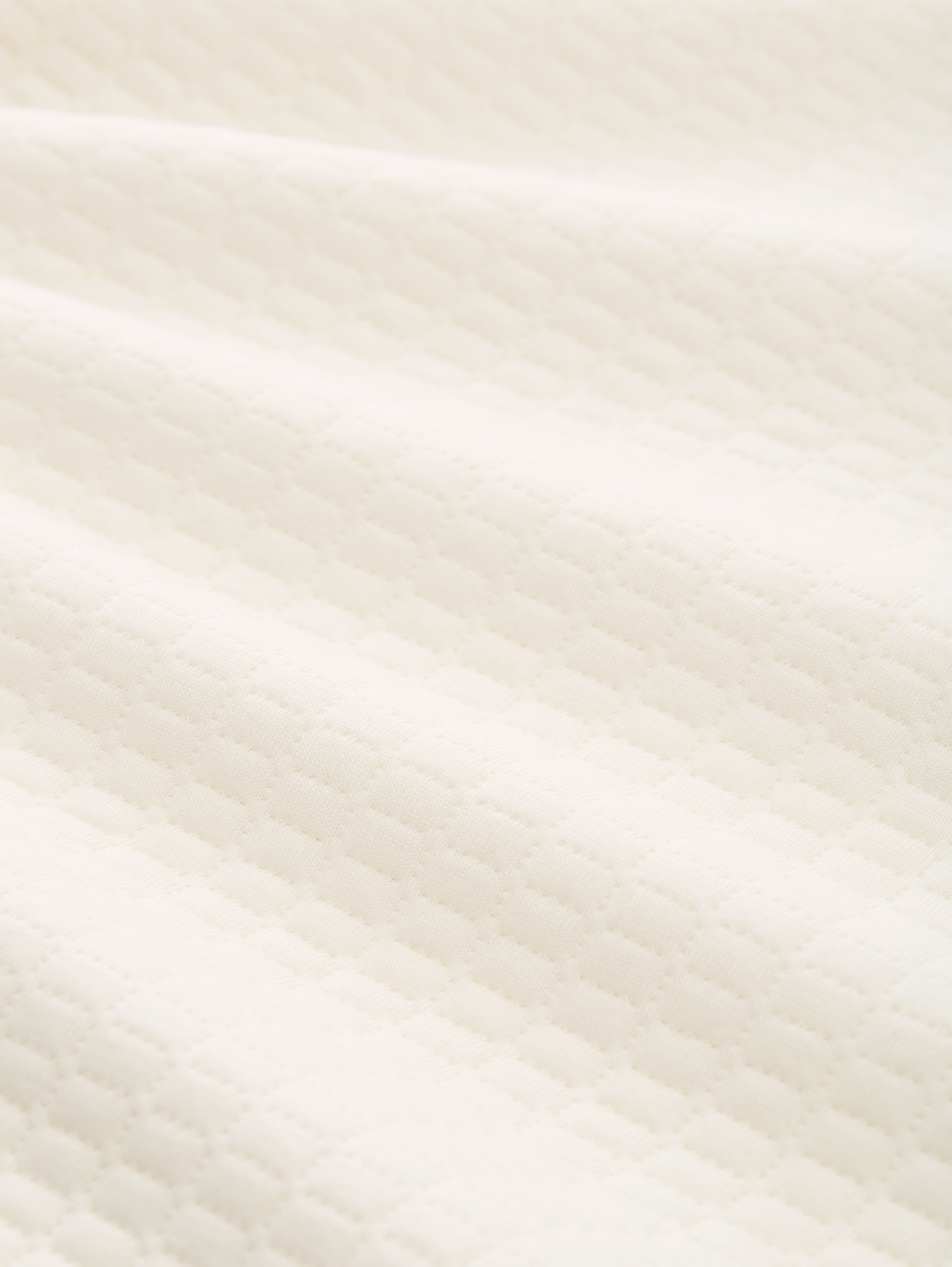 Troyer Sweatshirt mit Logo-Badge - Wool White - Material-Ansicht