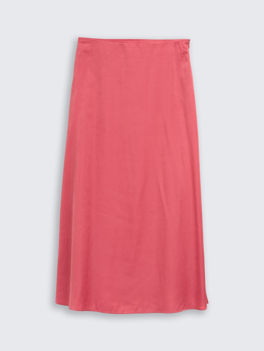 High Waist Satin Midi-Rock - cozy pink - Vorder-Produkt-Ansicht