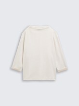 Sweat à col montant - sand stone beige melange - Vue de face du produit