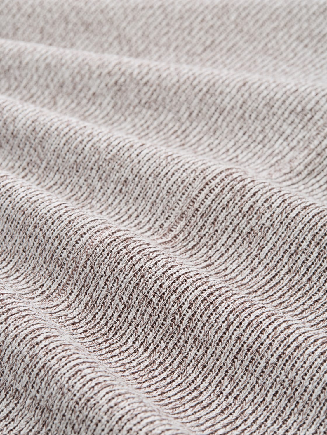 Sweatshirt mit Stehkragen - dark pecan brown melange - Material-Ansicht