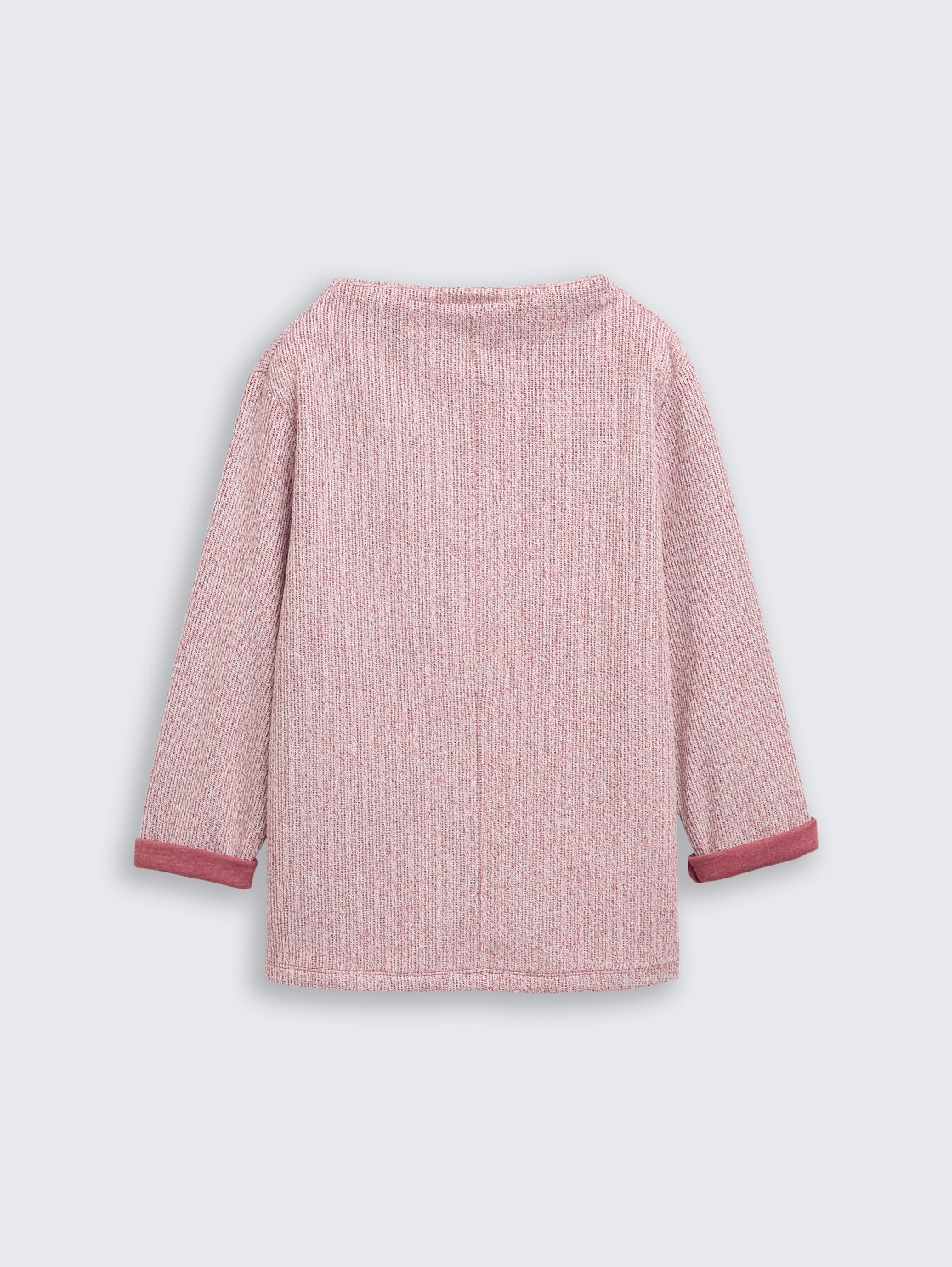 Sweatshirt mit Stehkragen - rumba red melange - Vorder-Produkt-Ansicht