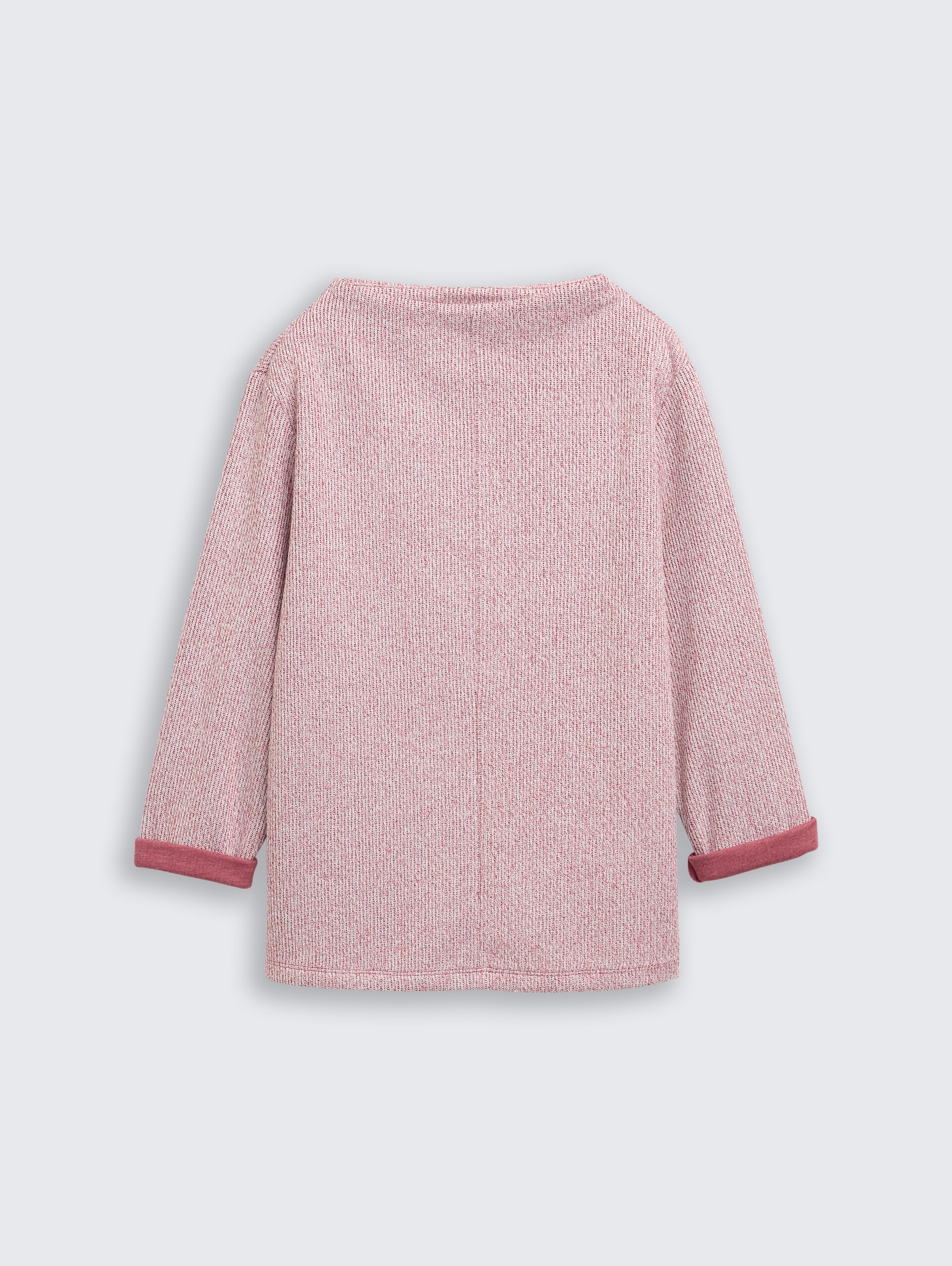 Sweatshirt mit Stehkragen - rumba red melange - Vorder-Produkt-Ansicht