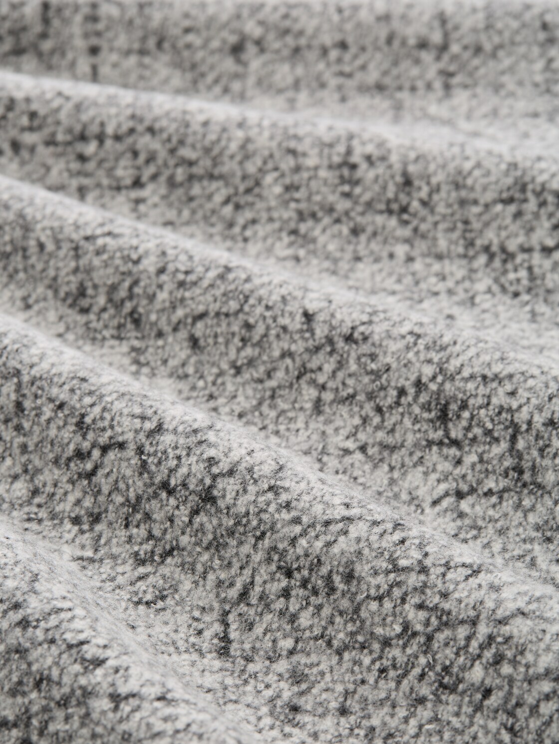 Sweatshirt mit V-Ausschnitt - black white argyle structure - Material-Ansicht