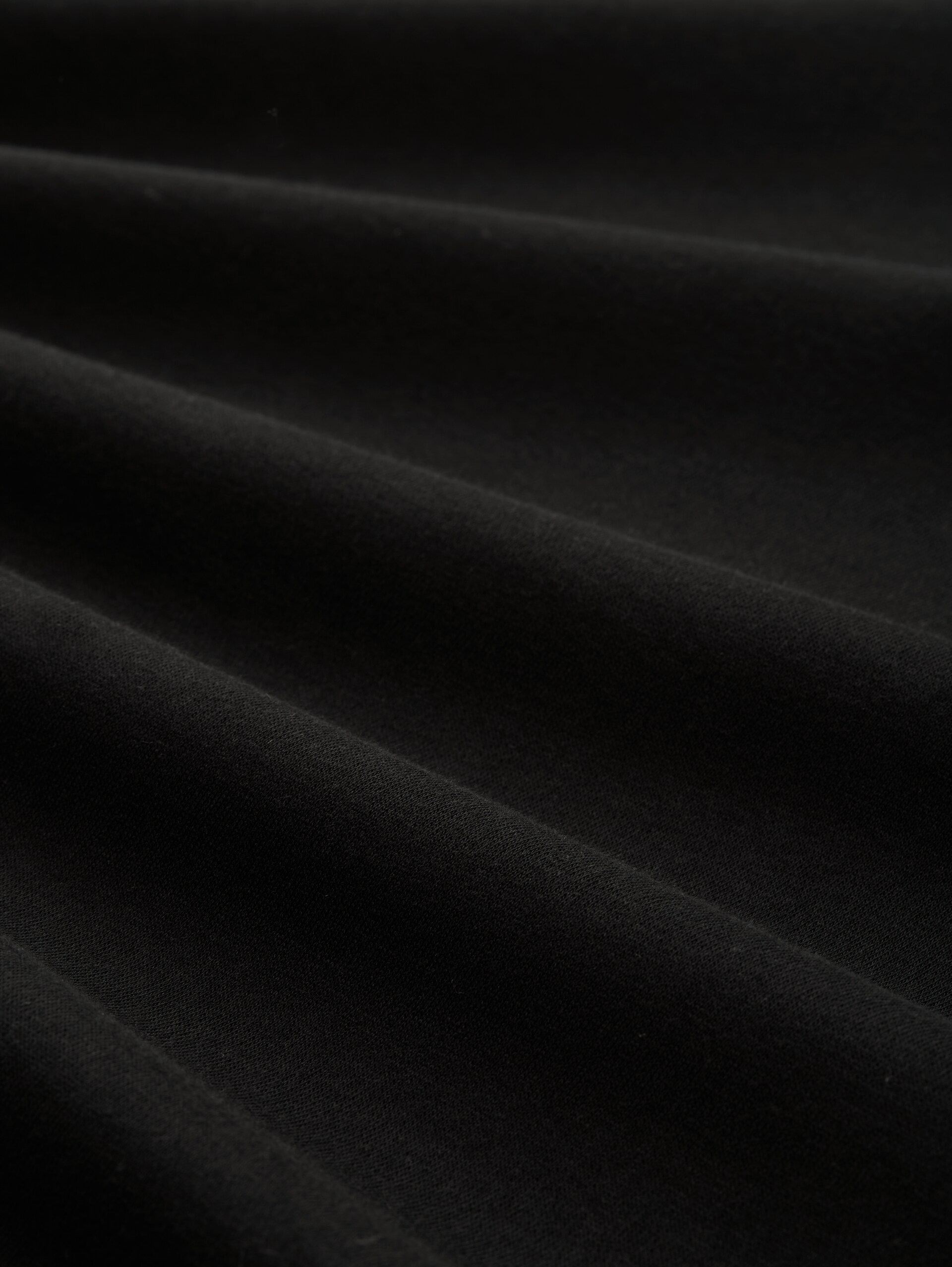Sweatshirt mit Logo-Badge - Black - Material-Ansicht