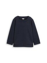 Ausgewählt, Boxy Fit Sweatshirt mit 7/8-Arm von Tom Tailor, blau