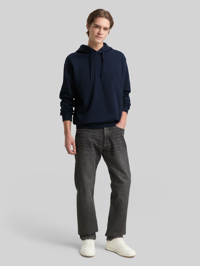 Hoodie Sweatshirt mit Logo-Badge von Denim Male, sky captain blue