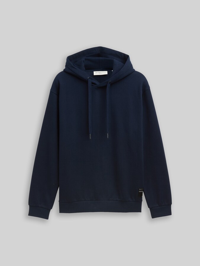 Hoodie Sweatshirt mit Logo-Badge von Denim Male, sky captain blue