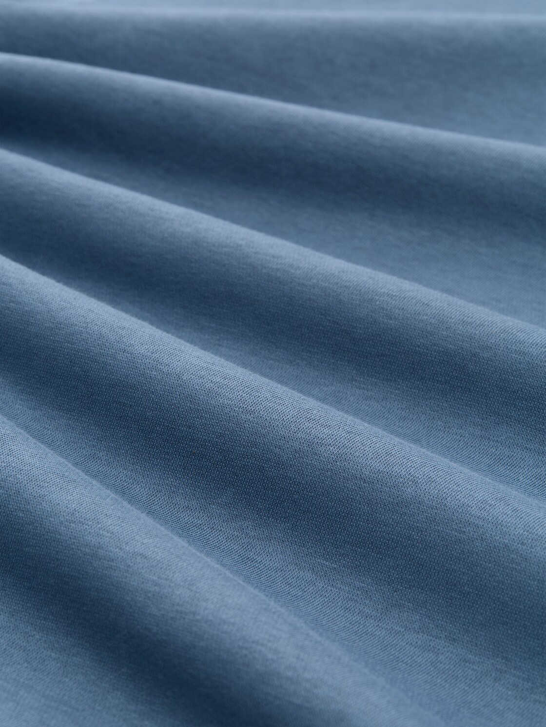 Hoodie sweatshirt with logo badge - dusty denim blue - Material view