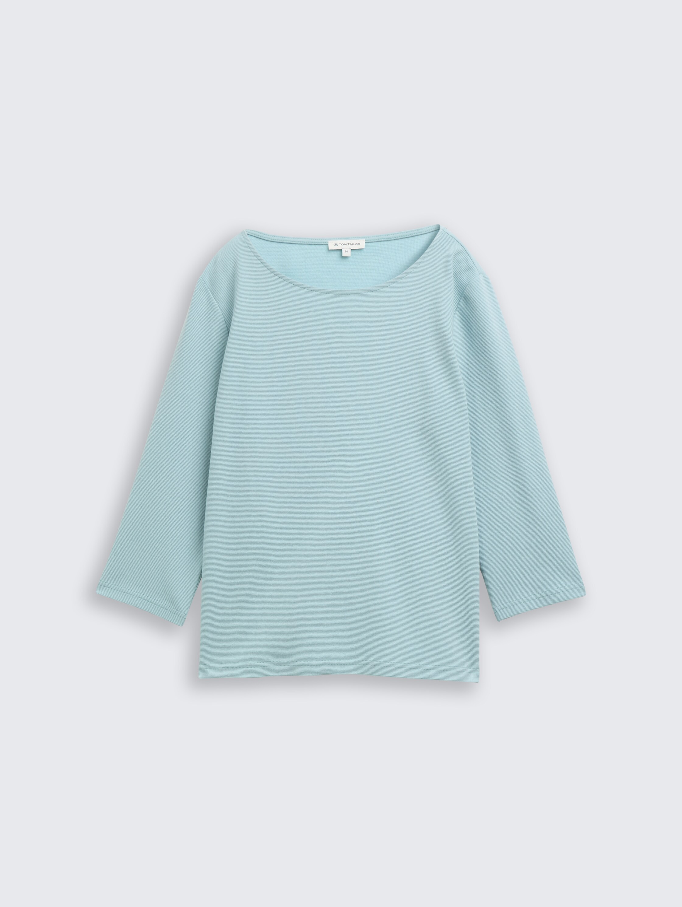 Long-sleeved shirt with ottoman texture - white_moss - 