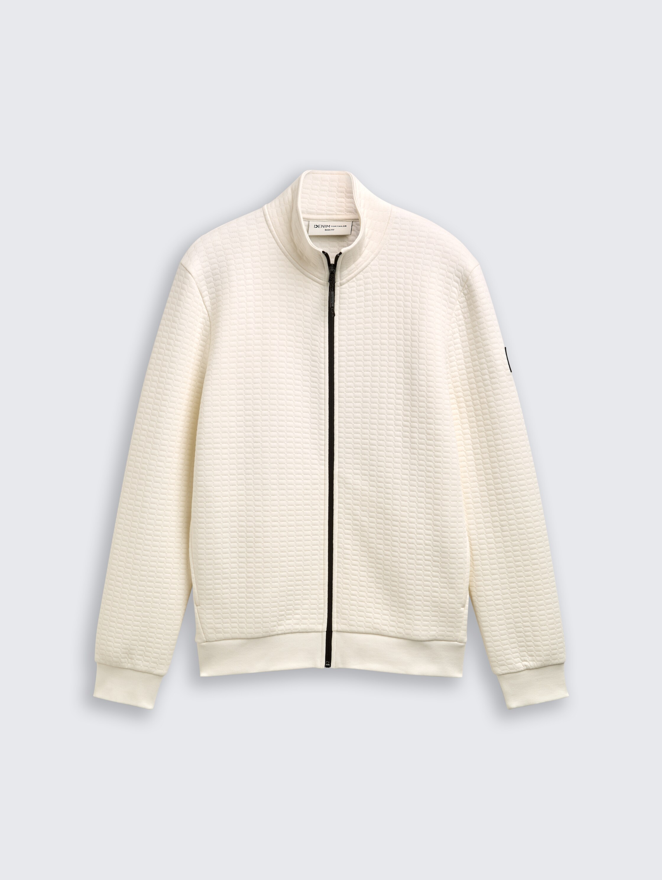 Sweatjacke mit Stehkragen - wool_white - 