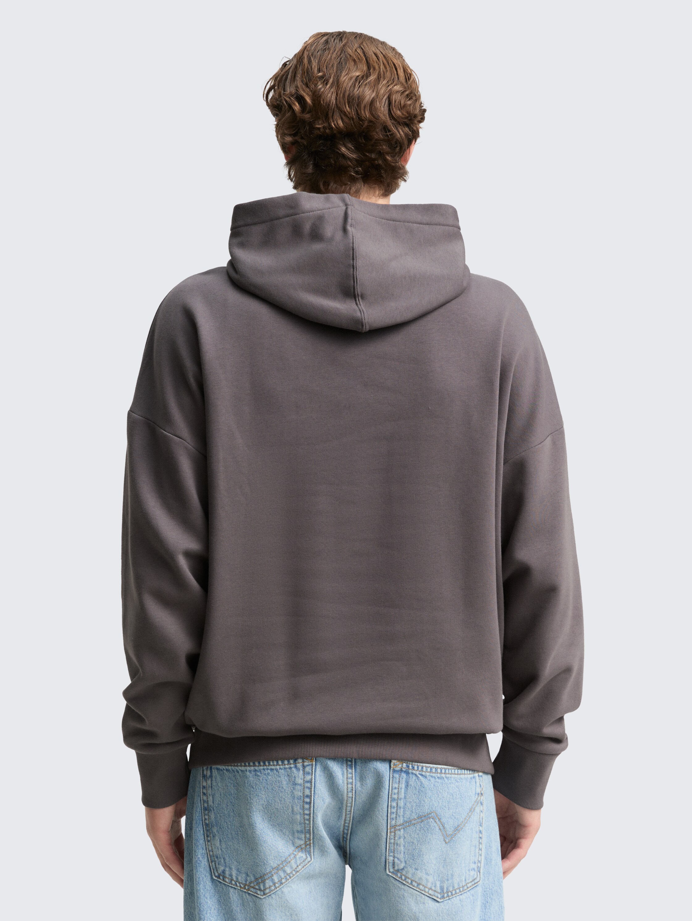 Oversize Hoodie Sweatshirt mit Print - classic_mid_grey - 