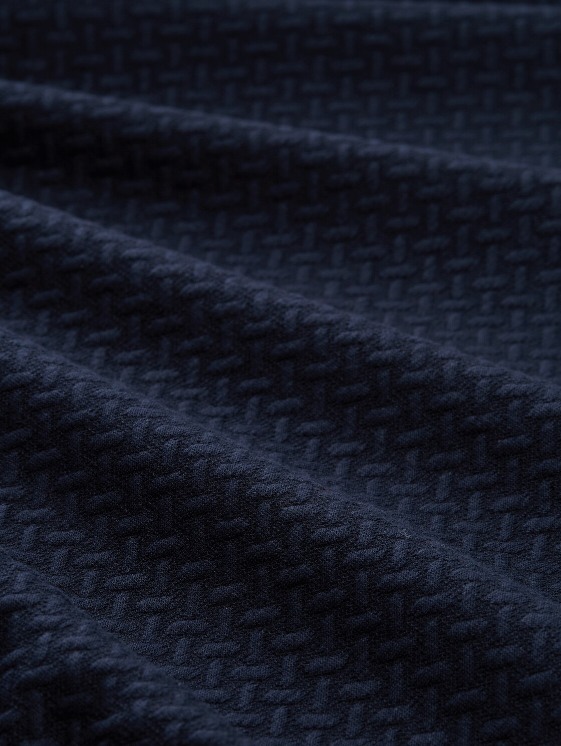 Sweatjacke mit Eingriffstaschen - sky captain blue - Material-Ansicht