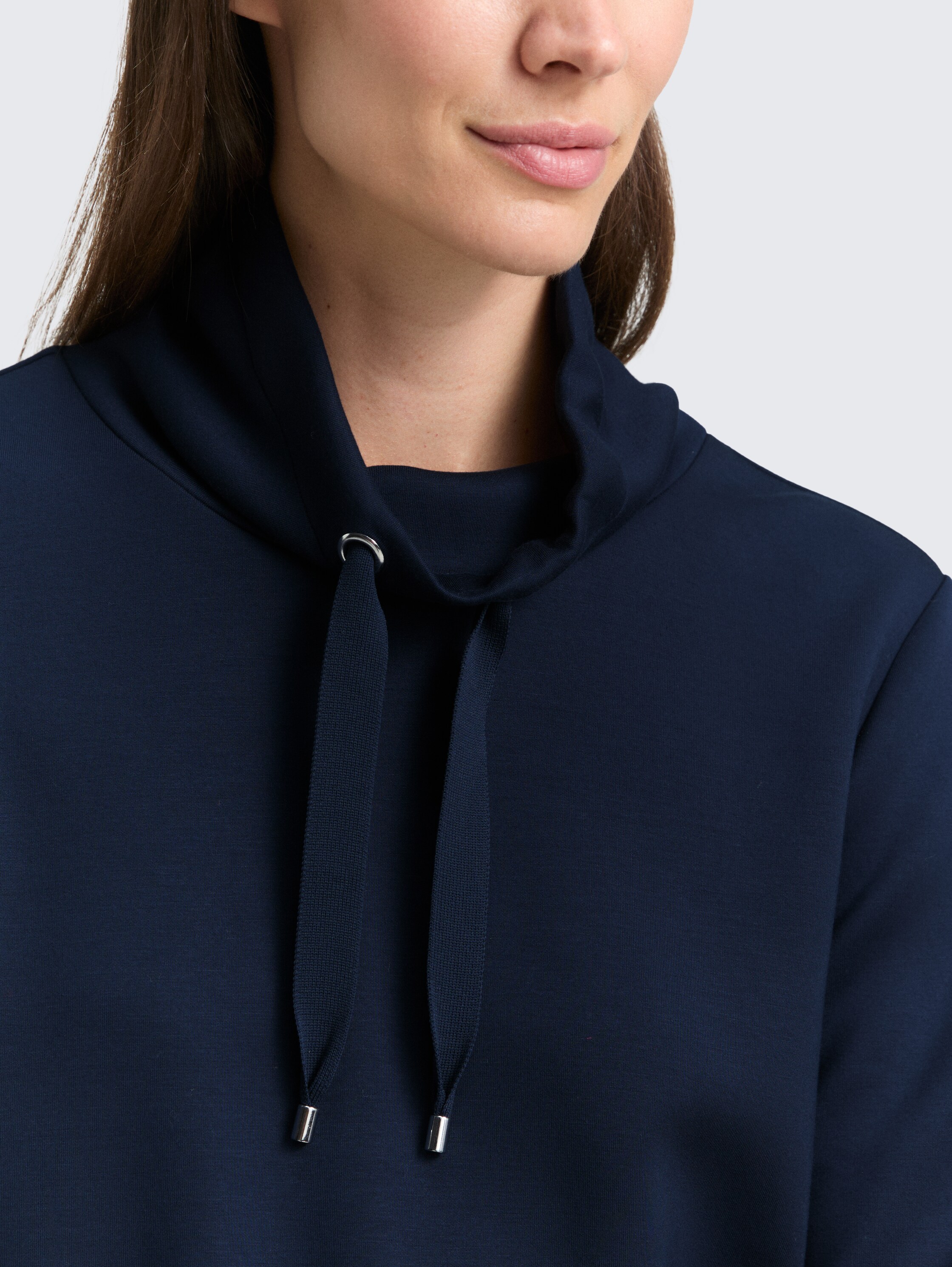 Scuba Sweatshirt mit Stehkragen - sky_captain_blue_1 - 