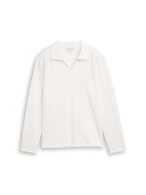 Nicht ausgewählt, Langarmshirt mit Polokragen von , weiß