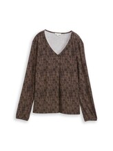 Geselecteerd, Shirt met lange mouwen met patroon door Tom Tailor, beige