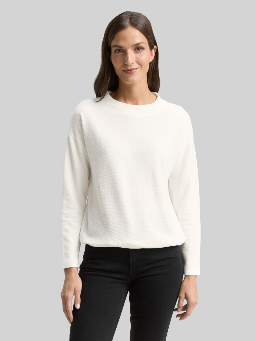 Loose Fit Sweatshirt door Women, Whisper White