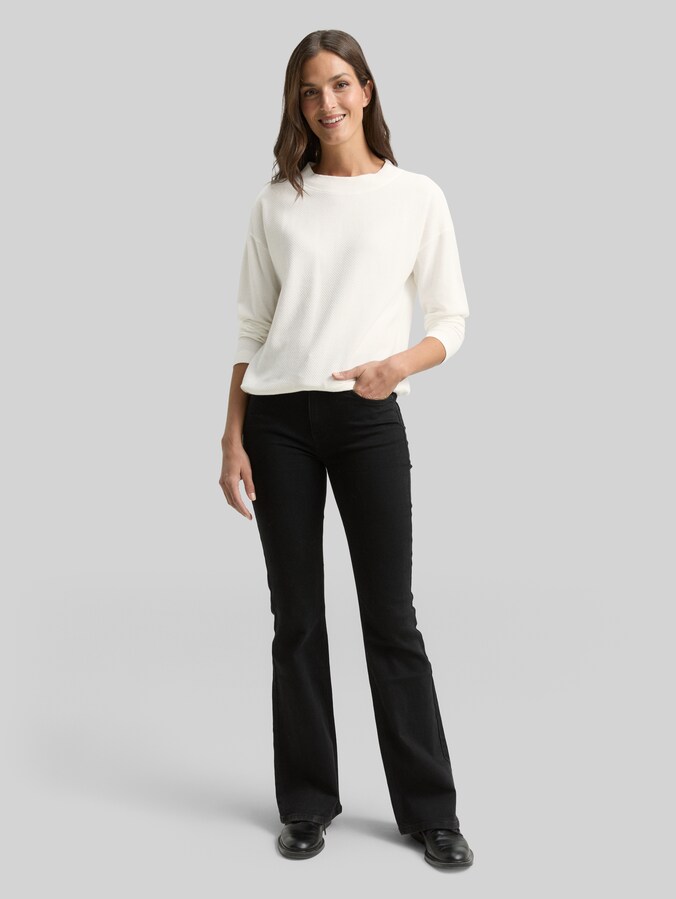 Sweat-shirt ample par Women, Whisper White