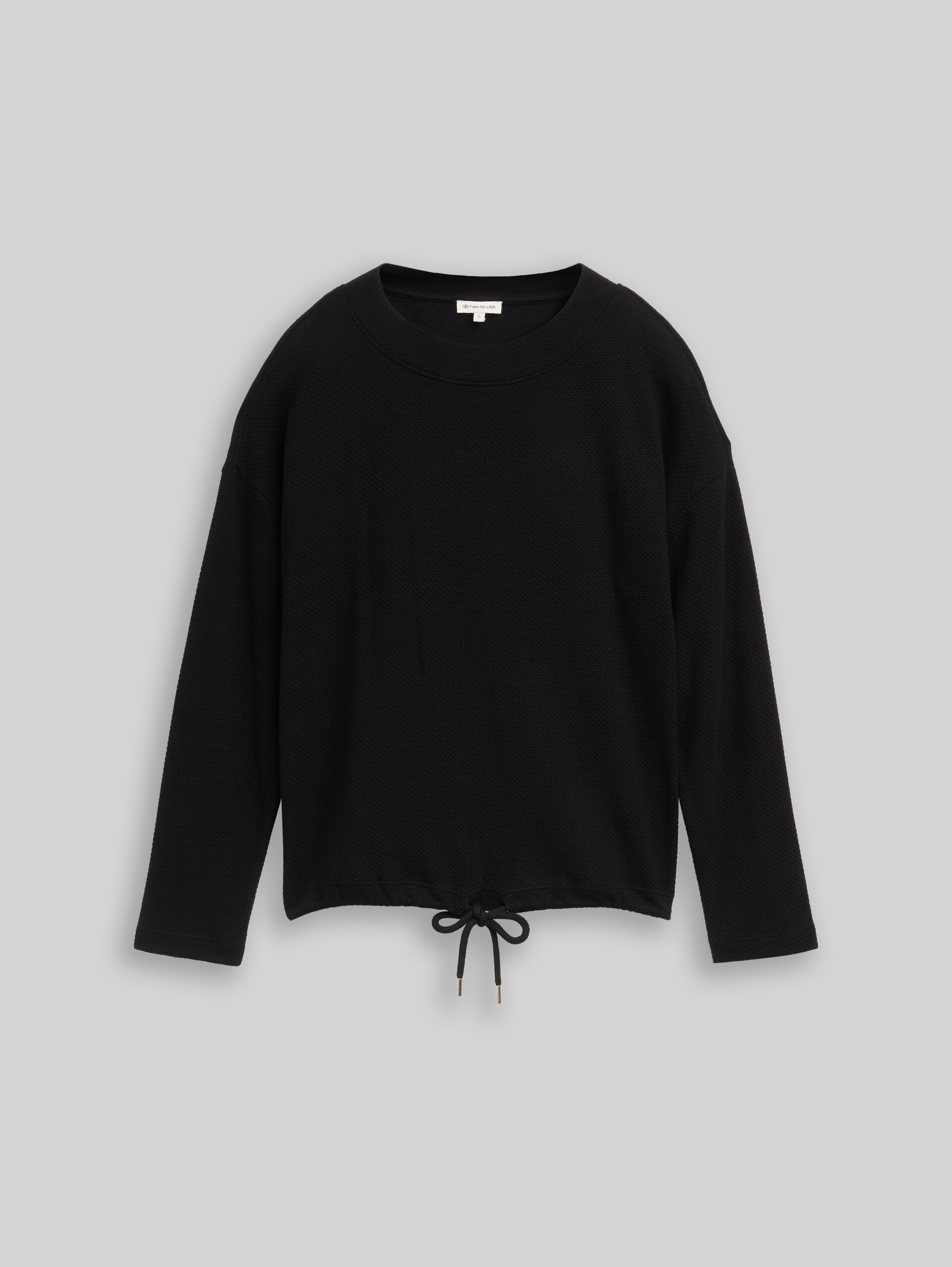 Loose-fit sweatshirt - deep black - Front product view