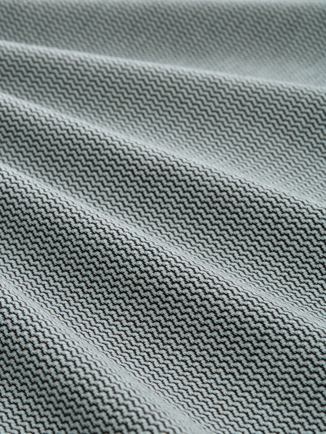 Loose Fit Sweatshirt mit Stehkragen - black moss wave structure - Material-Ansicht