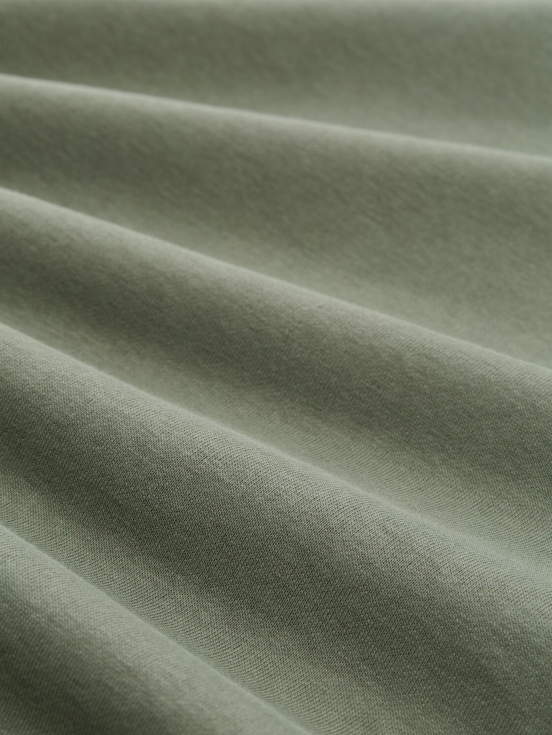 Basic Sweatshirt - dusty mid olive - Material-Ansicht