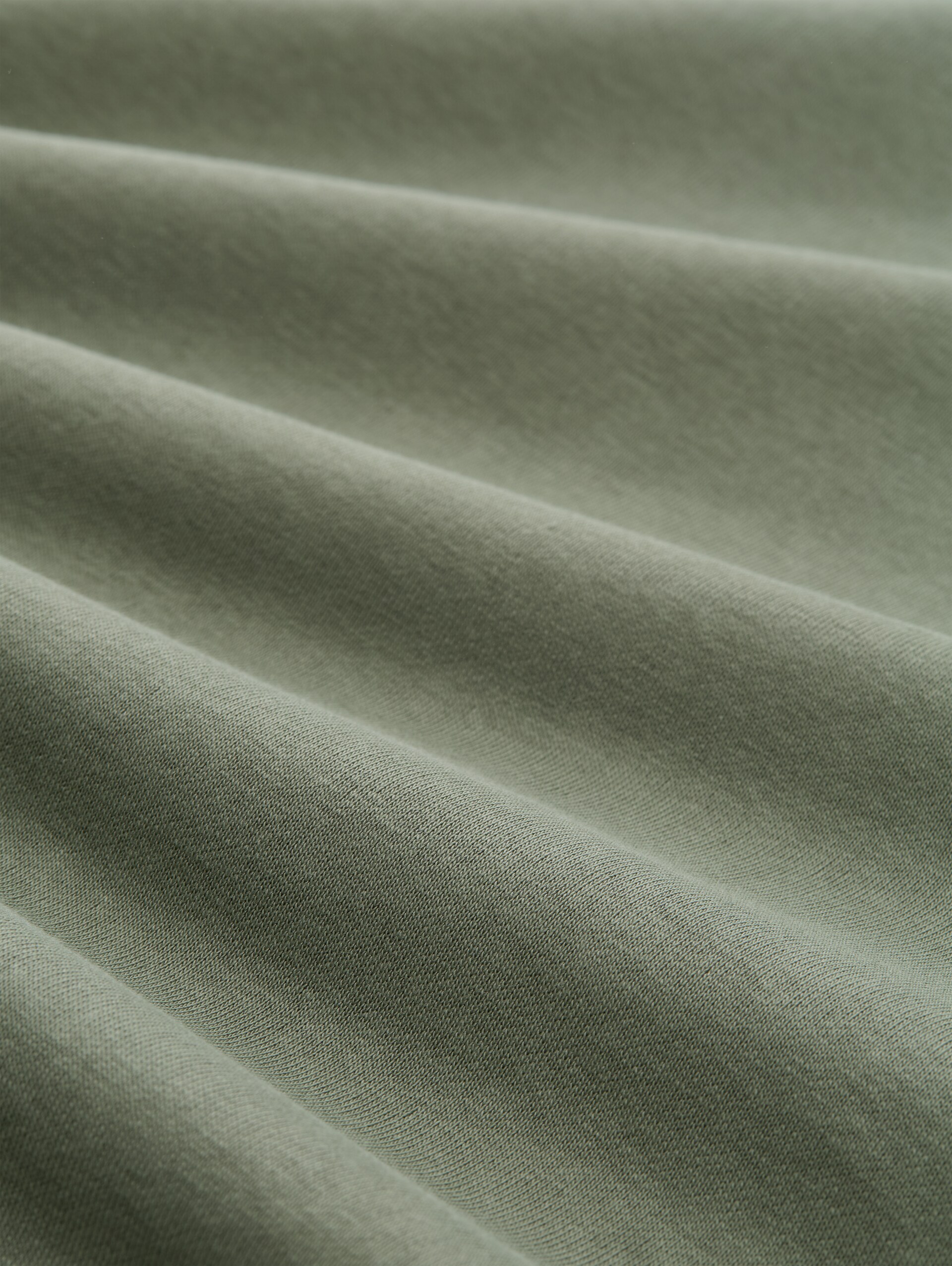 Basic Sweatshirt - dusty mid olive - Material-Ansicht