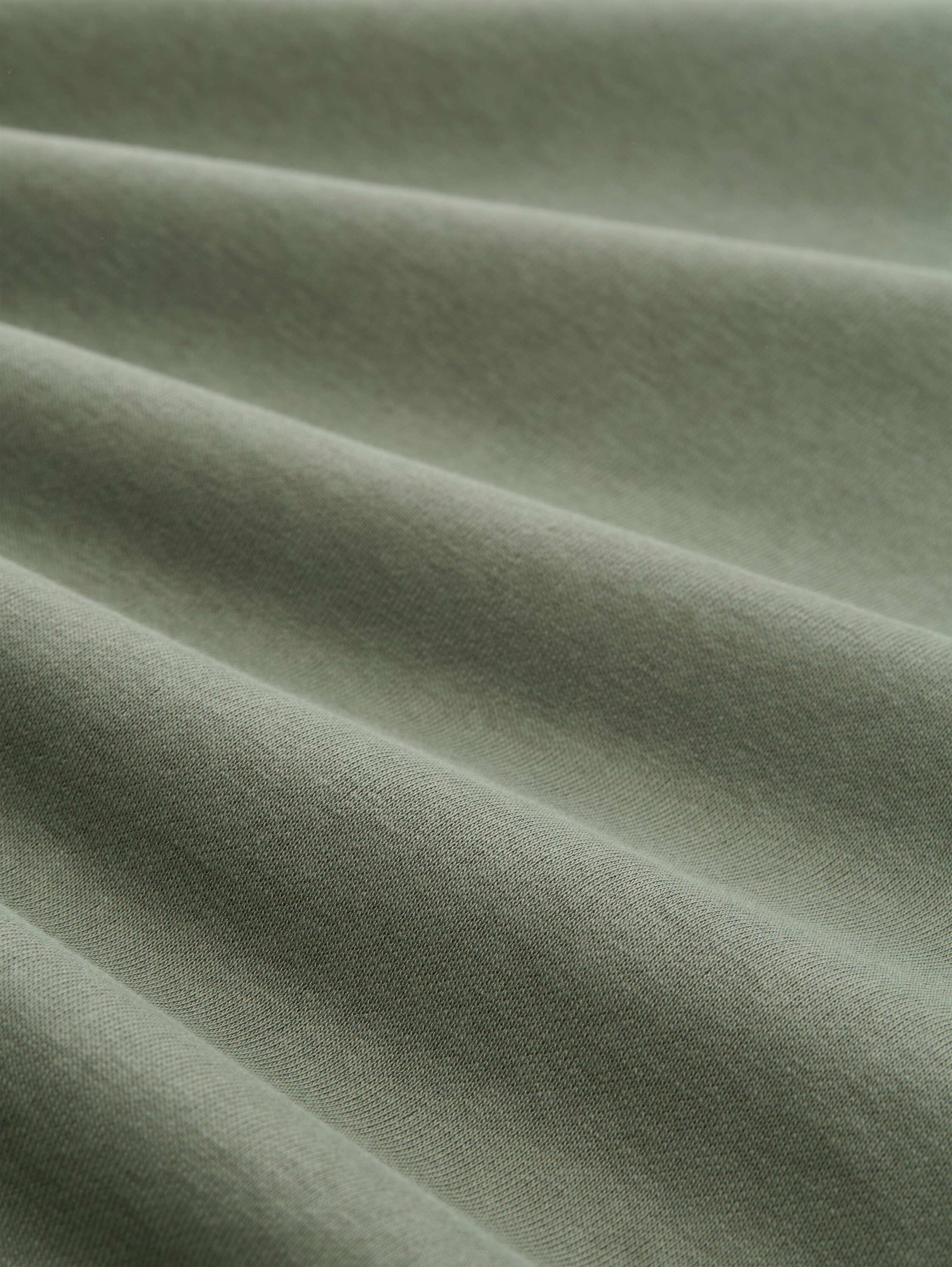 Basic Sweatshirt - dusty mid olive - Material-Ansicht