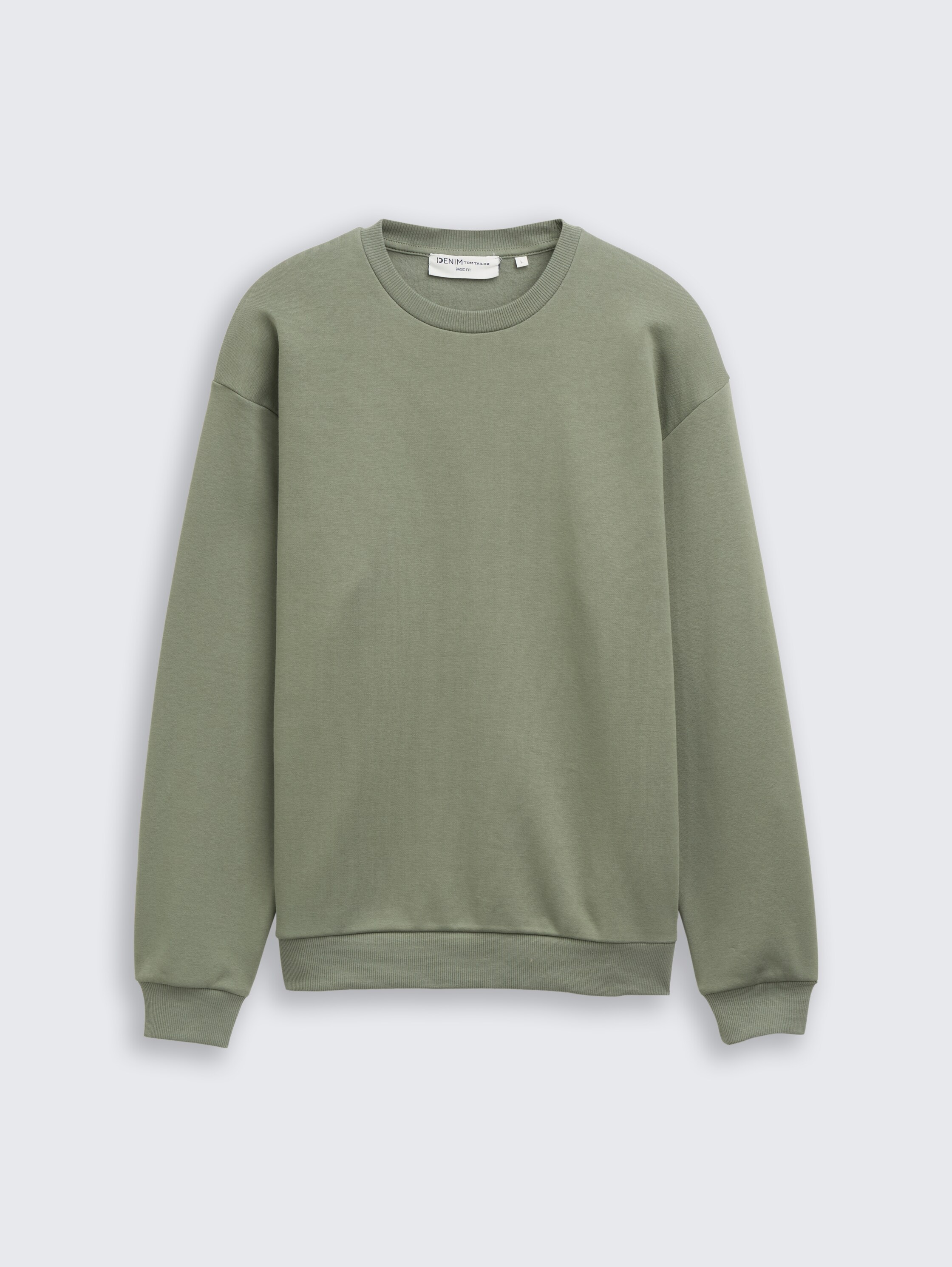 Basic Sweatshirt - dusty mid olive - Vorder-Produkt-Ansicht