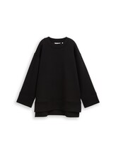 Ausgewählt, Oversize Scuba Sweatshirt von Tom Tailor, schwarz