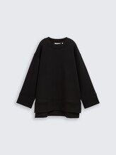 Oversize Scuba Sweatshirt - deep black - Vorder-Produkt-Ansicht