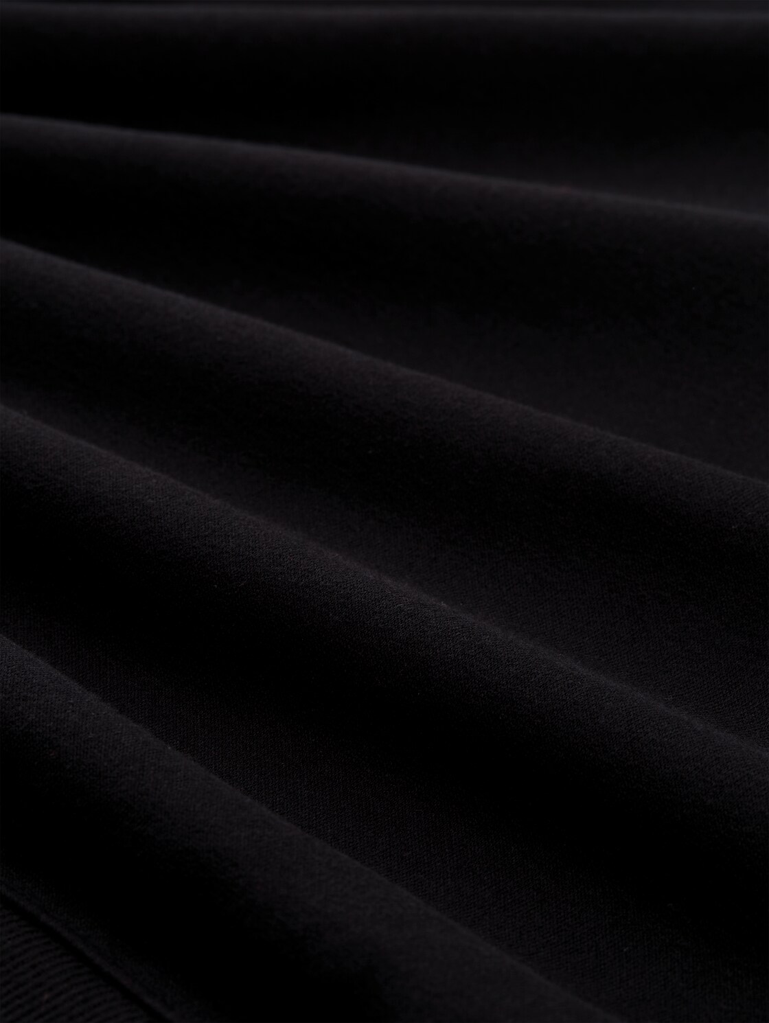 Oversize Hoodie Sweatshirt mit Glitzer-Applikation - deep black - Material-Ansicht