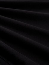 Oversize Hoodie Sweatshirt mit Glitzer-Applikation - deep black - Material-Ansicht