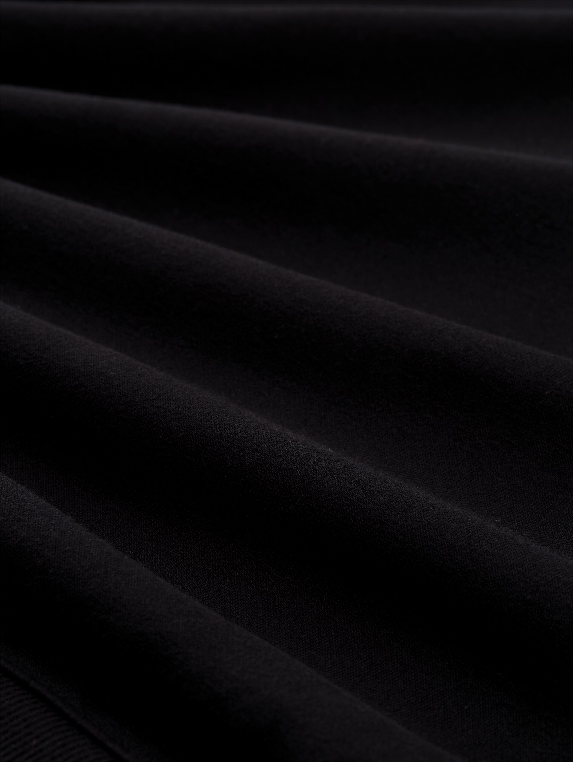 Oversize Hoodie Sweatshirt mit Glitzer-Applikation - deep black - Material-Ansicht