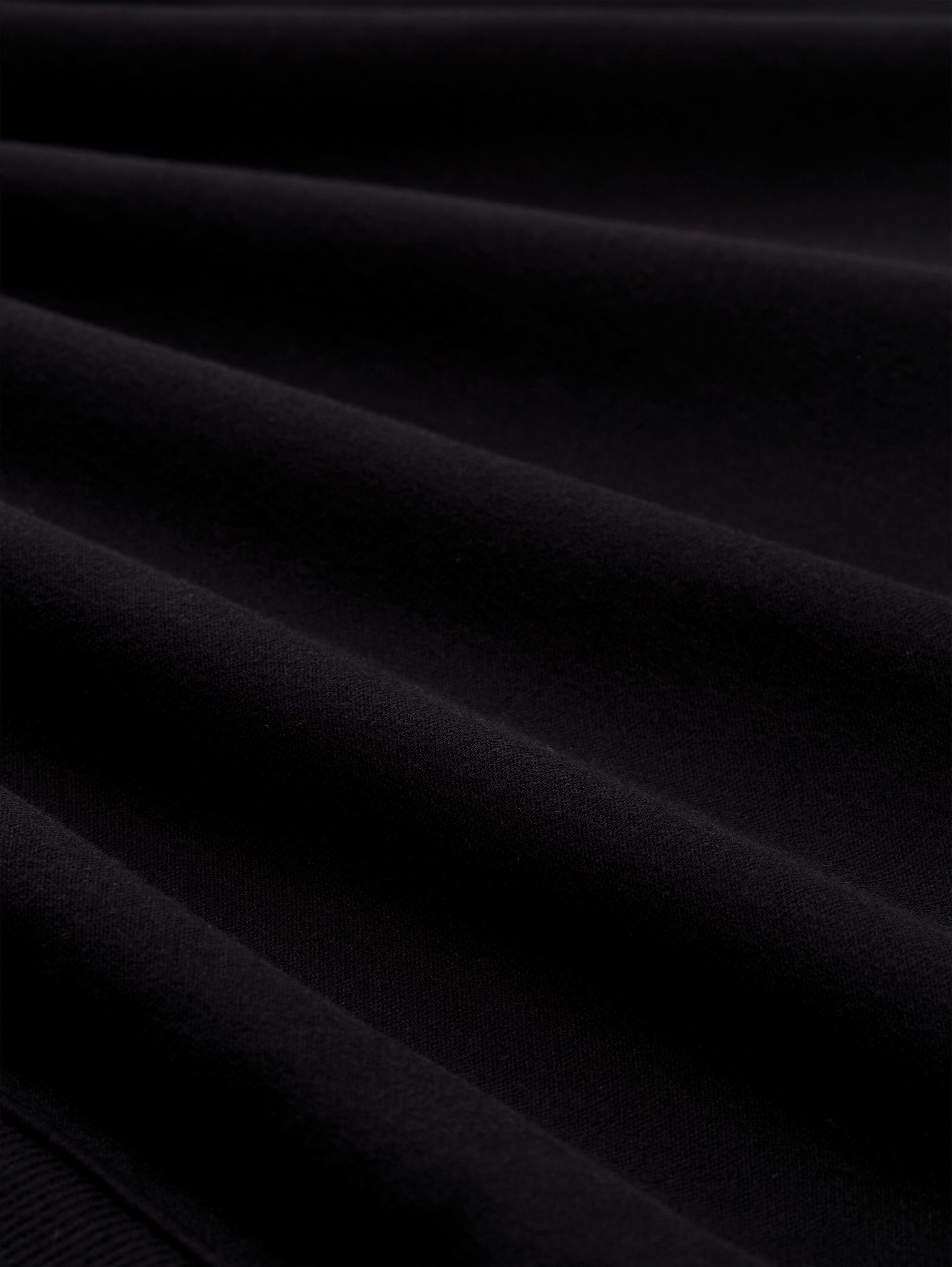 Oversized hoodie Sweatshirt with glitter appliqué - deep_black_1 - 