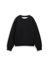 Sélectionné, Sweat-shirt à effet pailleté par Tom Tailor, noires