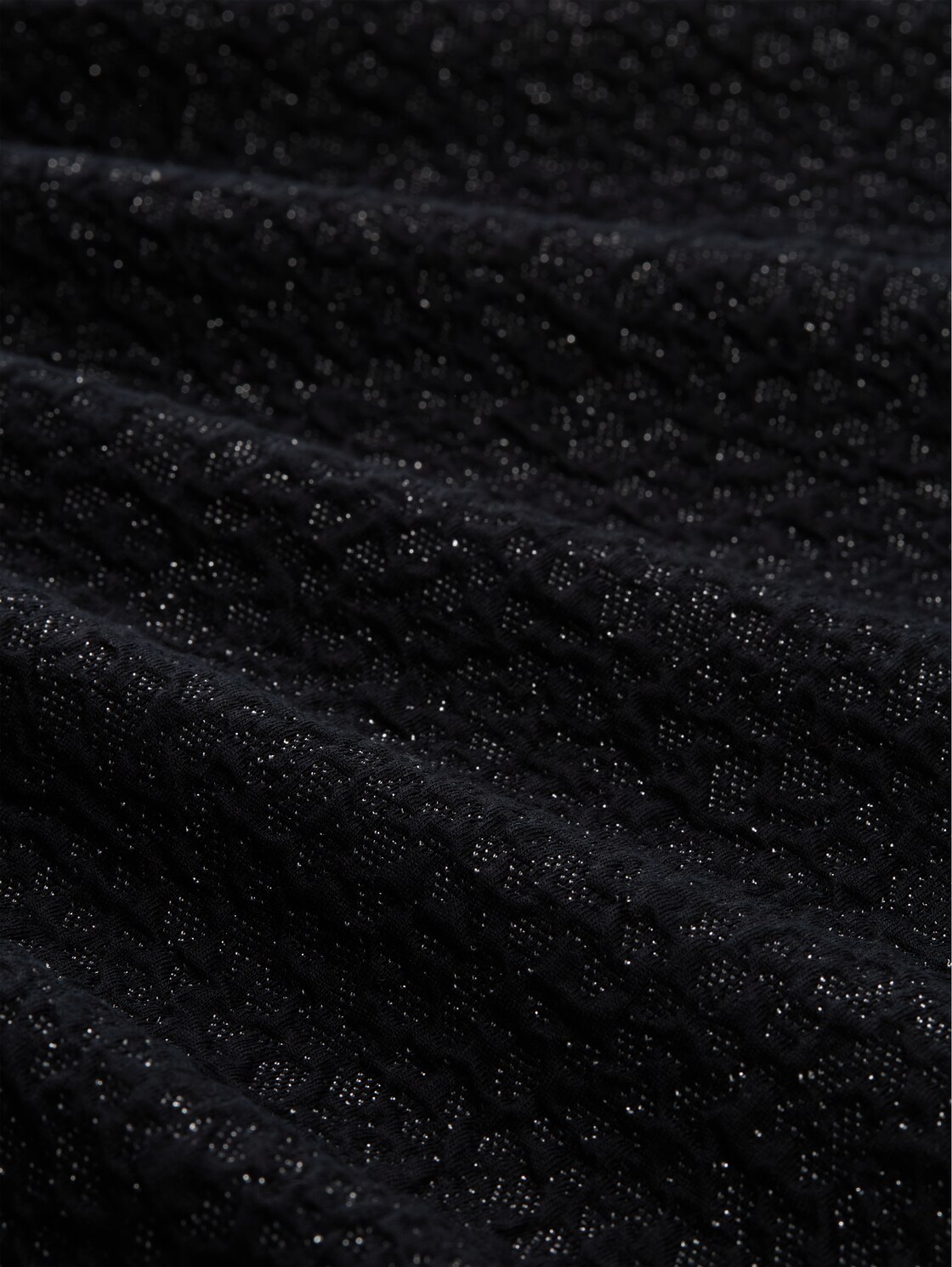 Sweatshirt mit Glitzer-Effekt - black glitter - Material-Ansicht