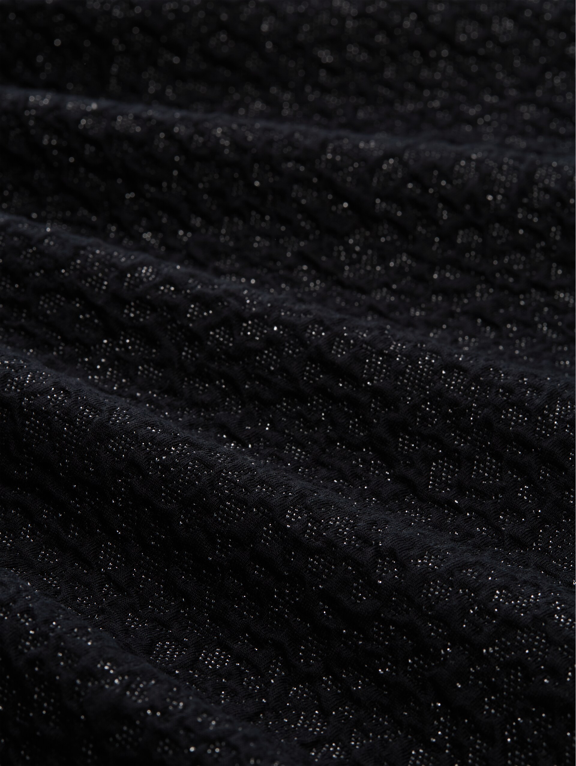 Sweatshirt mit Glitzer-Effekt - black glitter - Material-Ansicht