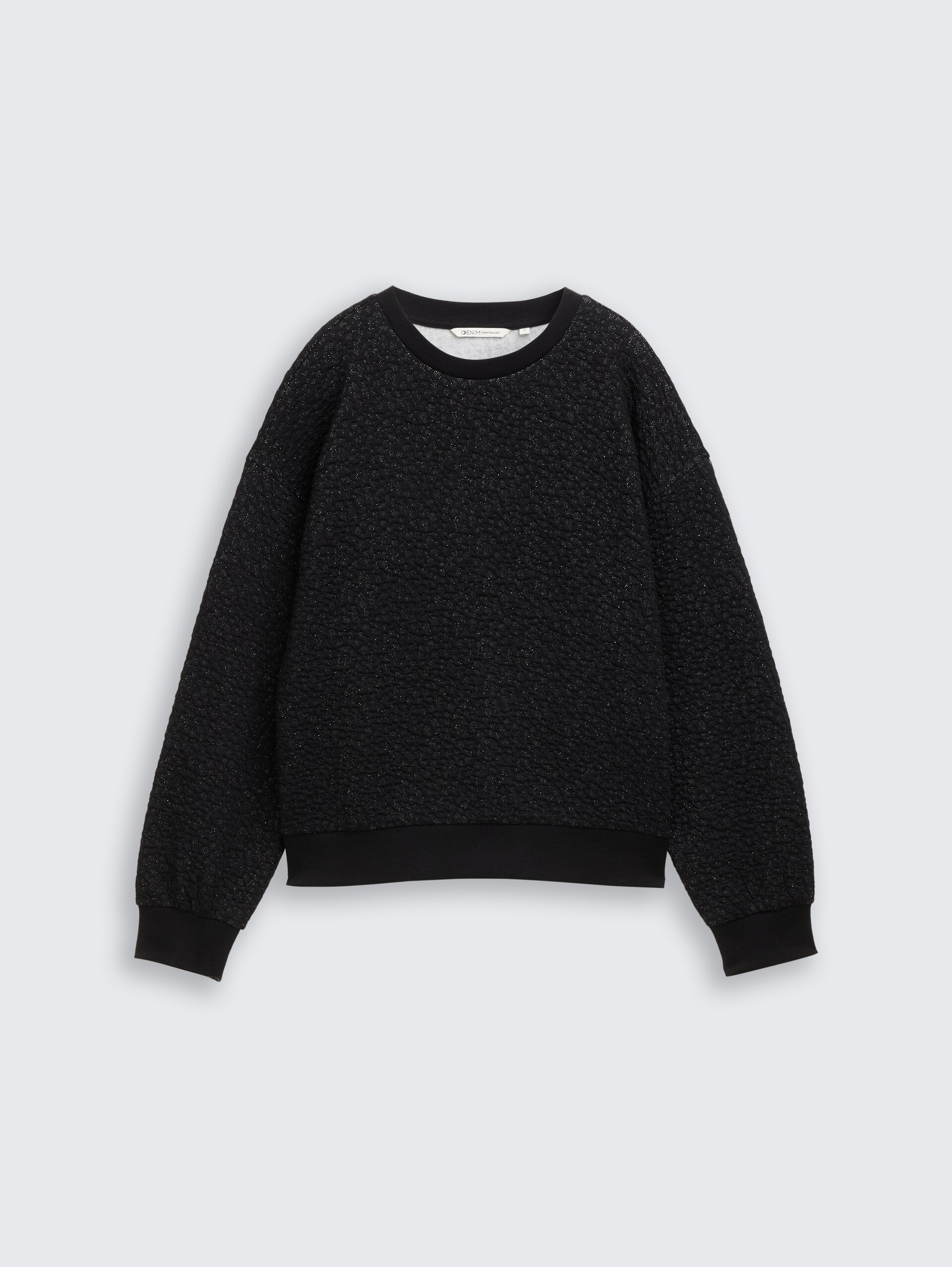 Sweatshirt mit Glitzer-Effekt - black glitter - Vorder-Produkt-Ansicht